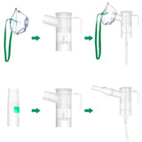 SDOM 2022 A Full Set of Replacement Kit Suit for Home & Travel Use (Green) FOR Adult and KIDS WITH TWO MASK, TUBING,CUP