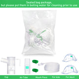 SDOM 2022 A Full Set of Replacement Kit Suit for Home & Travel Use (Green) FOR Adult and KIDS WITH TWO MASK, TUBING,CUP