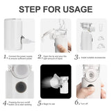 SDOM Portable Handheld Nebulizer Travel Use with Travel Bag