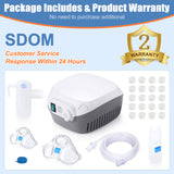 SDOM Compressor Nebulizer with Mouthpiece and 2 Size Masks, Personal Nebuliser Machine for Breatthing Problems for Adults & Kids, Home & Travel Use